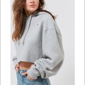 Champion cropped hoodie.